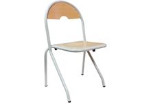 Chaise 4 pieds appui sur table empilable T6 alu