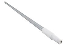 Manche en alu anodise 1.40m embout blanc pour md54