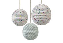 Set 3 boules papier charms