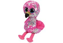 Petite peluche Ty Flippables flamant rose Pinky