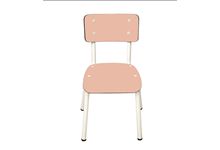 Little Suzie chaise enfant H31 corail pieds blancs