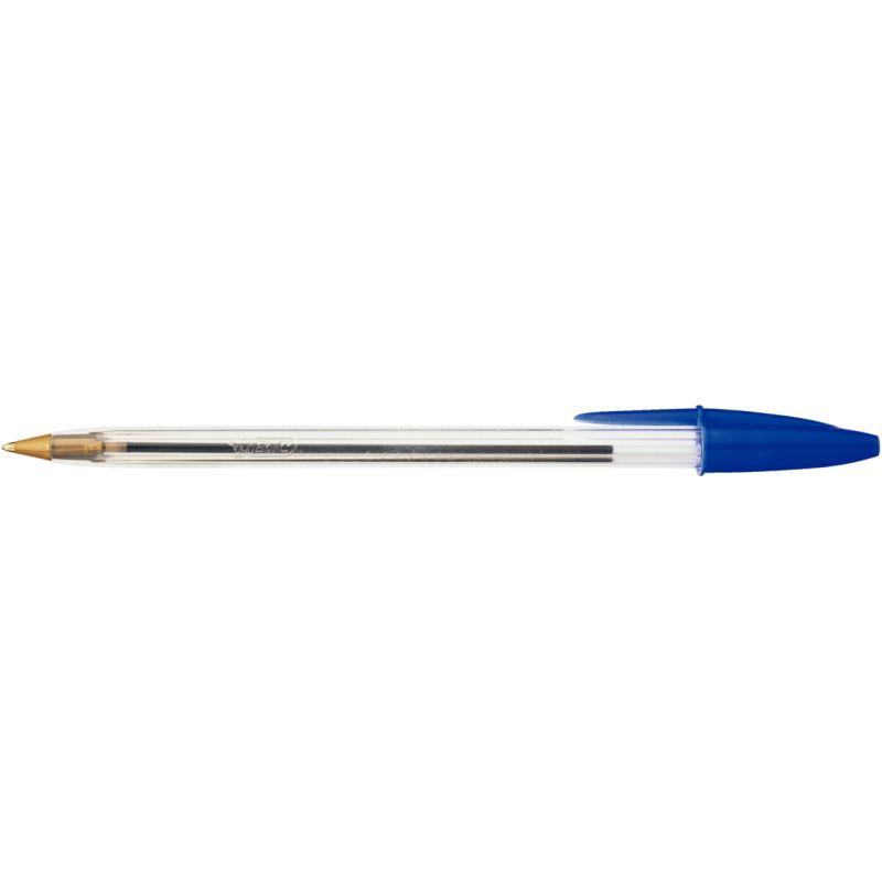 Image de  Stylo bille Cristal pointe moyenne bleu 