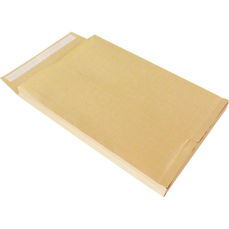 Image de  Paquet de 25 pochettes kraft armé 280x360mm 130g soufflet 30mm bande siliconné 