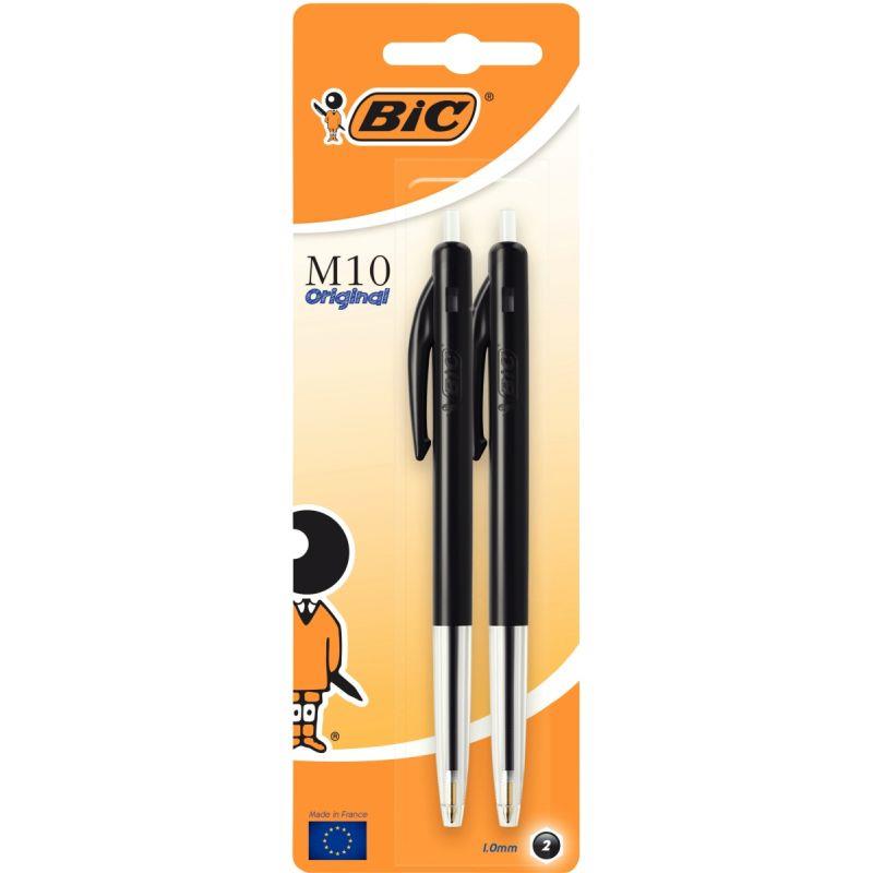 Image de  Blister de 2 stylos bille M10 noirs 