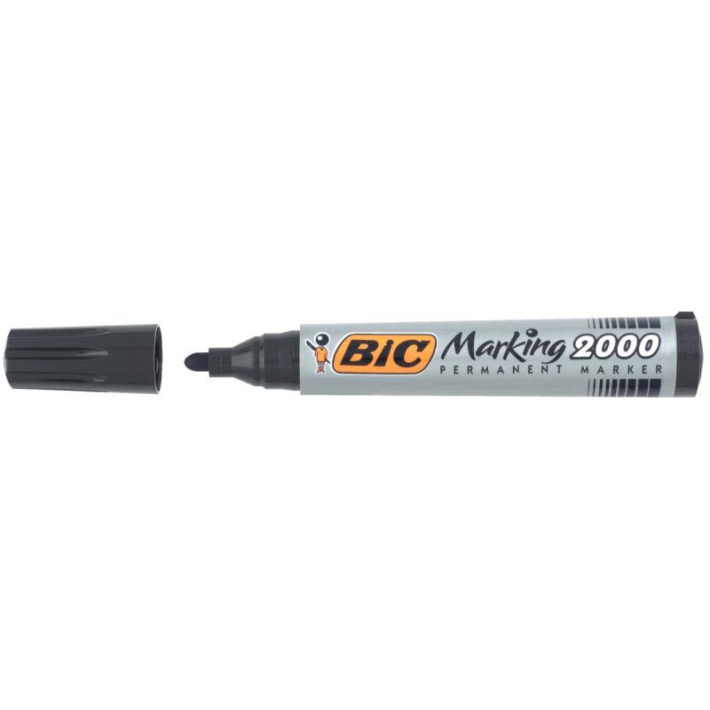 Image de  Boîte de 12 marqueurs permanents 2000 pointe ogive 1,7mm noirs 