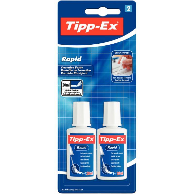 Image de  Blister de 2 flacons Tipp-ex rapid 