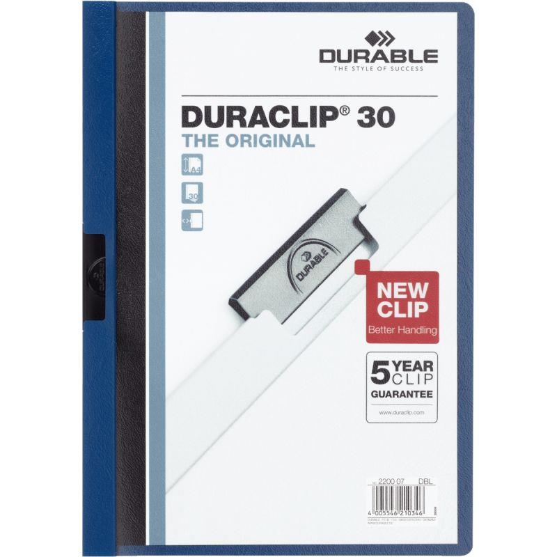 Image de  Paquet de 5 chemises  DURACLIP 3mm bleu foncé 