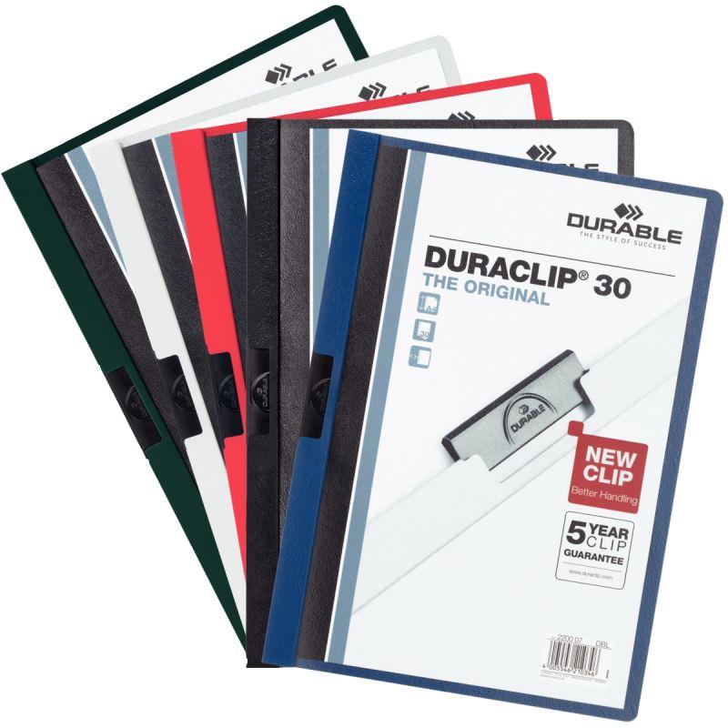 Image de  Paquet de 5 chemises  DURACLIP 3mm assortis 