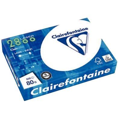 Image de  Ramette de 500 feuilles format A4 80g blanc perforée CLAIRALFA 