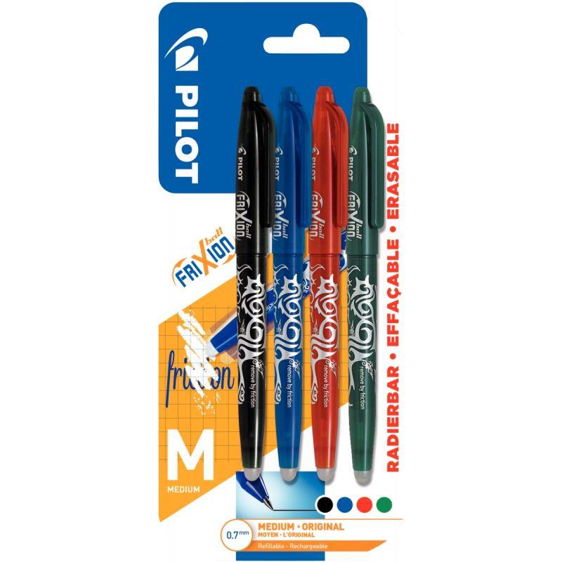Image de  Blister de 4 rollers Frixion standard assortis 