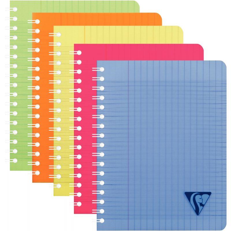Image de  Cahier à reliure intégrale 100 pages LINICOLOR FRESH, format 17x22 cm, seyès 