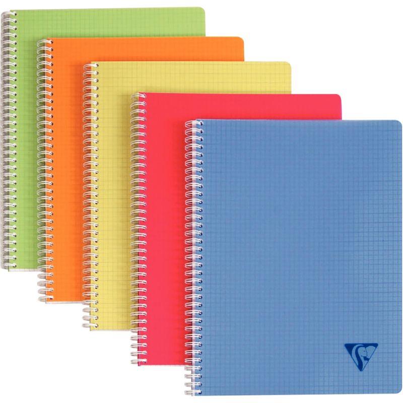 Image de  Cahier à reliure intégrale 100 pages LINICOLOR FRESH, format 17x22 cm, quadrillé 5x5 