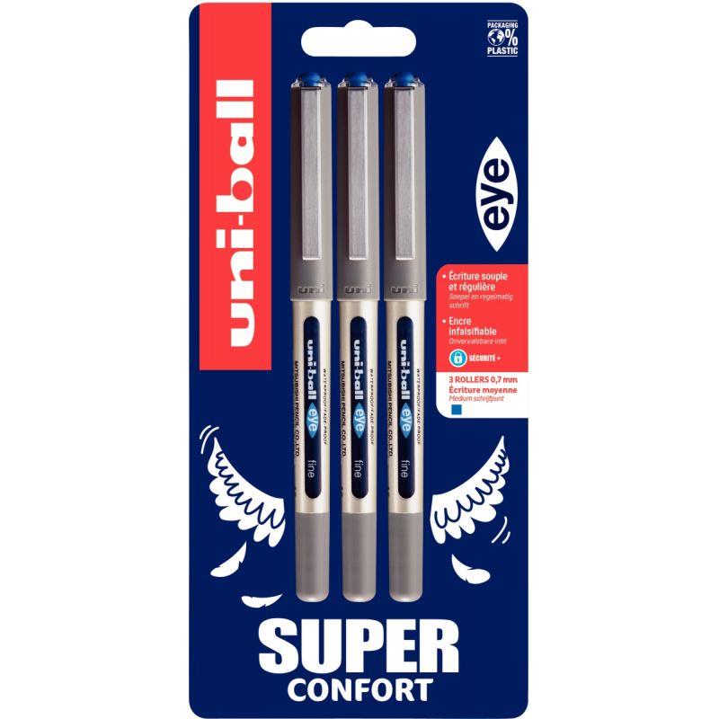 Image de  Blister de 3 rollers Eye bleu 