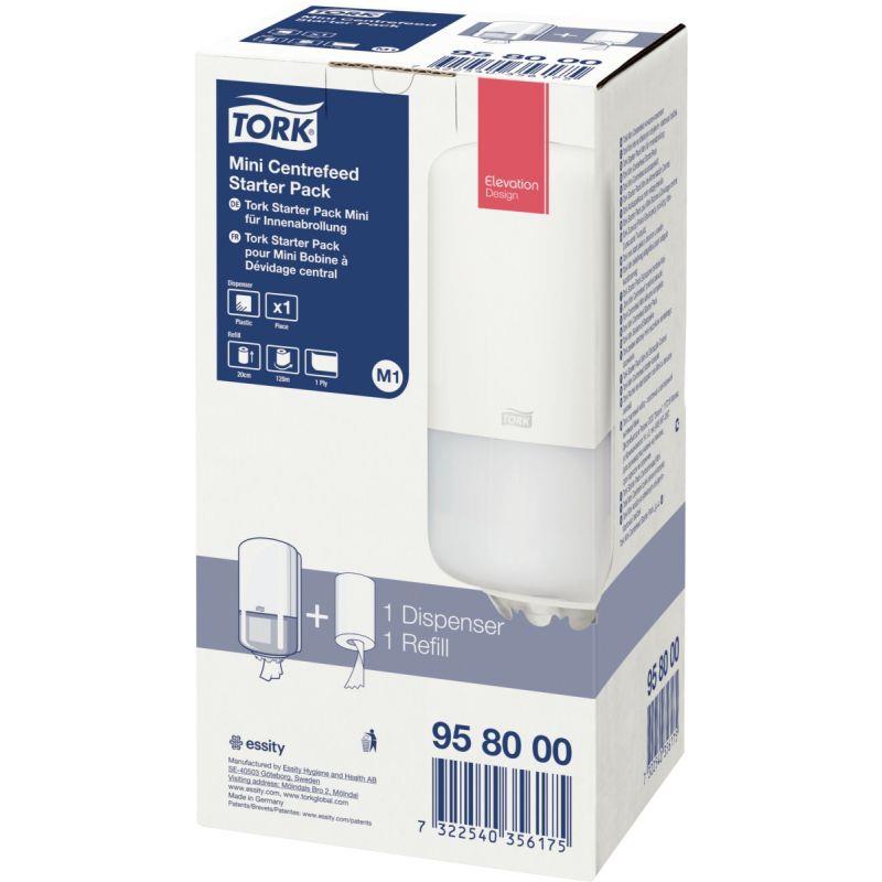 Image de  Pack 1 distributeur avec 1 bobine d''essuie-mains M1 1 pli 
