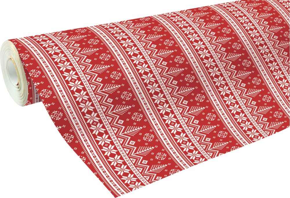Image de  Rouleau papier cadeaux  0,70mx50m sapin scandinave 