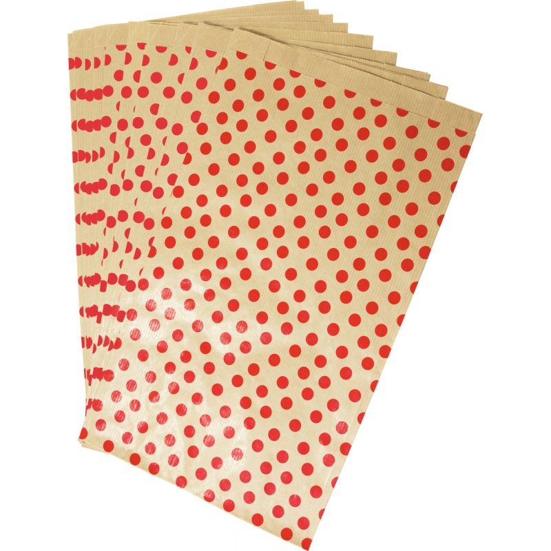 Image de  Sachet de 50 pochettes kraft 21x37+7cm pois 