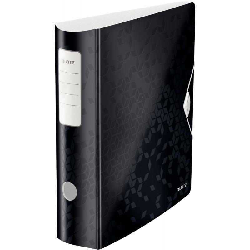 Image de  Classeur à levier en polypropylène Leitz WOW Active 180°, dos 75 mm, noir 