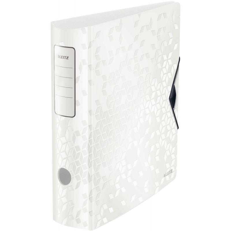 Image de  Classeur à levier en polypropylène Leitz WOW Active 180°, dos 75 mm, blanc 