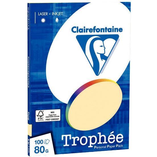 Image de  Pochette de 100 feuilles format A4 80g chamois CLAIREFONTAINE 