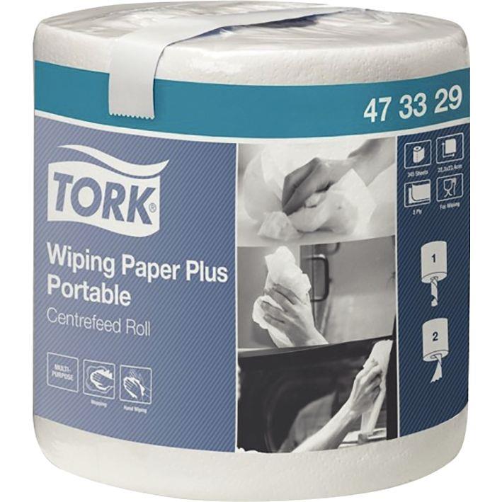 Image de  Bobine essuie-tout 2 plis blanche TORK+ 