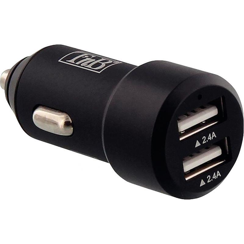 Image de  Chargeur voiture 2 ports USB-A noir 