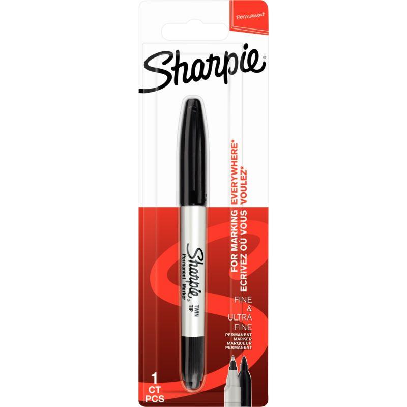 Image de  Marqueur Twin Sharpie noir 