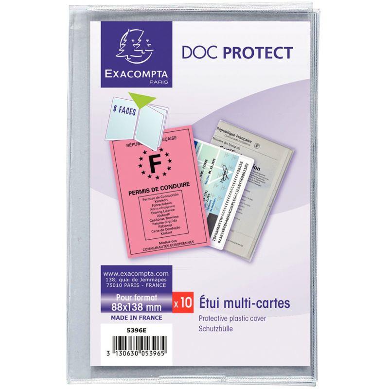 Image de  Etui multi-cartes 4 volets en PVC 