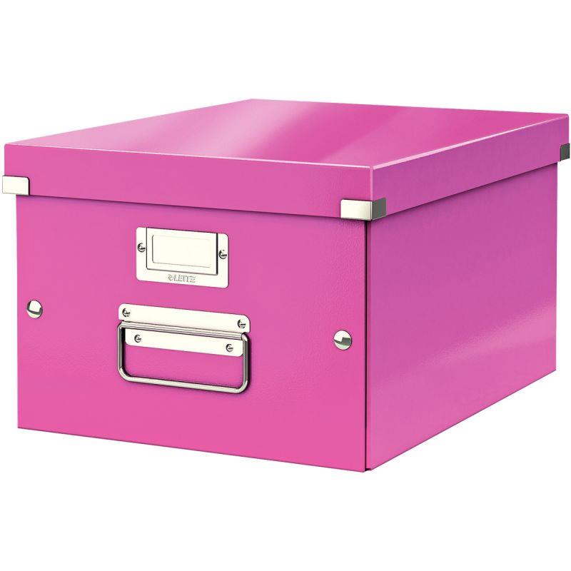 Image de  Boite de rangement CLICK&STORE A4+ rose 