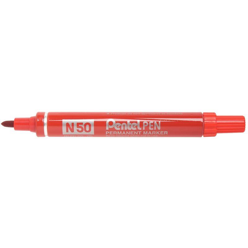 Image de  Marqueur permanent N50 pointe ogive rouge 