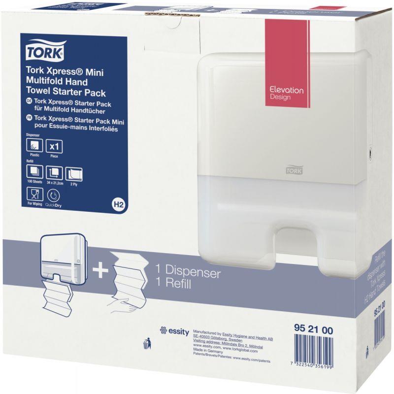 Image de  Pack 1 distributeur avec 1 recharge d''essuie-mains H2 