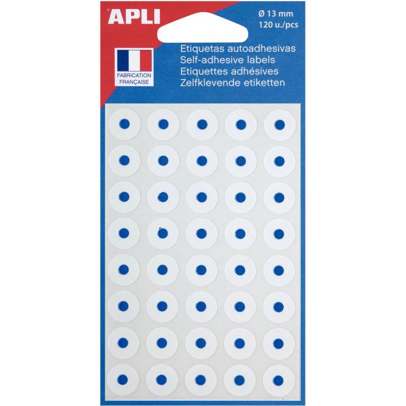 Image de  Pochette de 120 oeillets Ø12,5 mm non évidé coloris blanc 