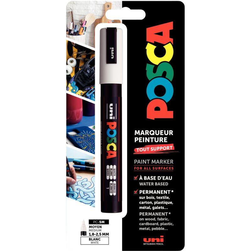 Image de  Blister 1 marqueur Posca blanc 