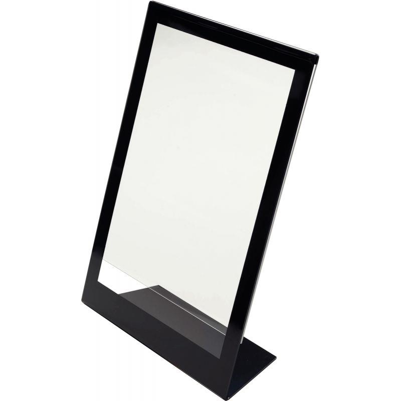 Image de  Porte-affiches incliné 1 face 210x297mm noir 