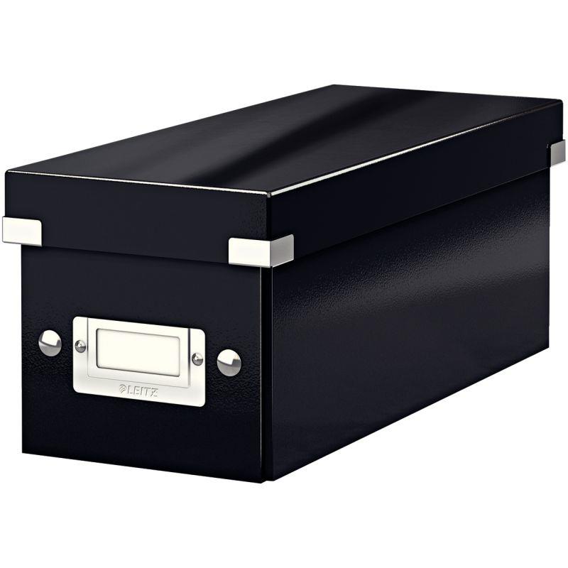 Image de  Boite de rangement CLICK&STORE format CD noire 