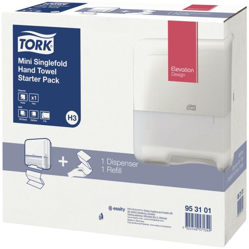 Image de  Pack 1 distributeur avec 1 recharge d''essuie-mains H3 