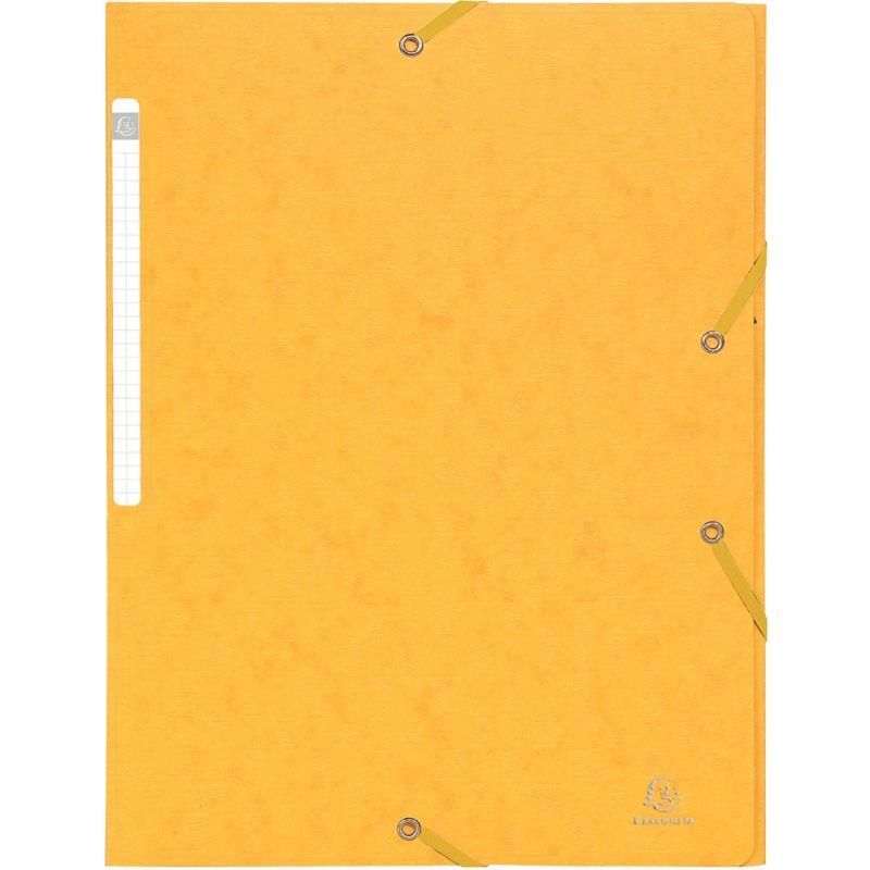 Image de  Chemise 3 rabats à élastiques SCOTTEN en carte lustrée 600g, jaune 