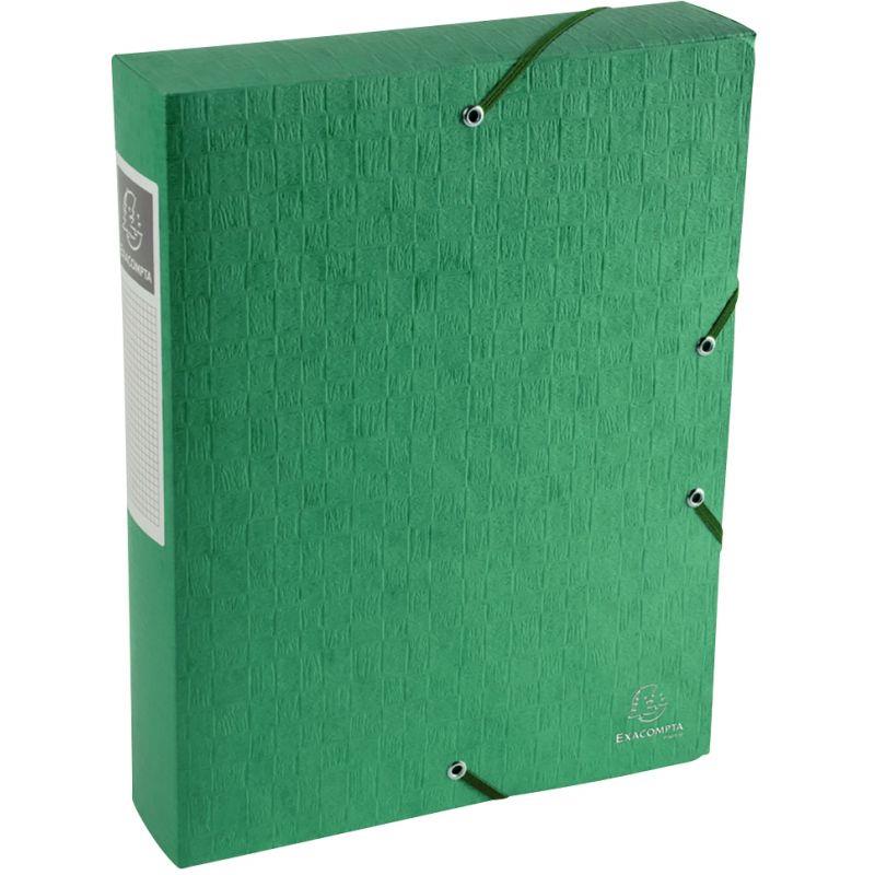 Image de  Boite de classement en carte lustrée SCOTTEN dos 6 cm, vert 