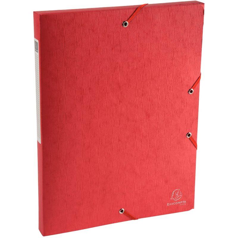 Image de  Boite de classement en carte lustrée SCOTTEN dos 2,5 cm, rouge 