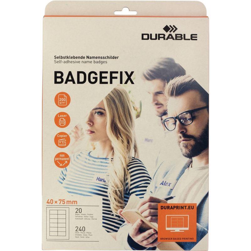 Image de  Paquet de 240 badges adhésifs 40x75mm 