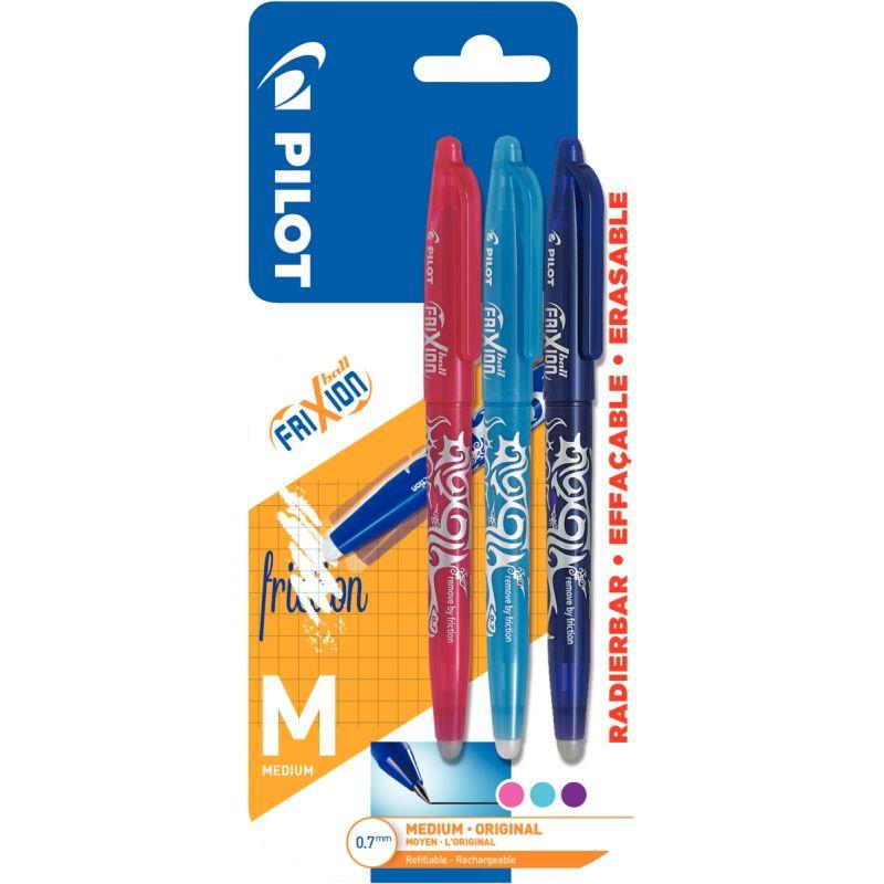 Image de  Blister de 3 rollers Frixion Ball fun assortis 