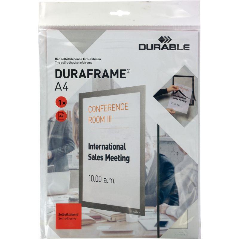 Image de  Cadre d''affichage duraframe A4 argent 