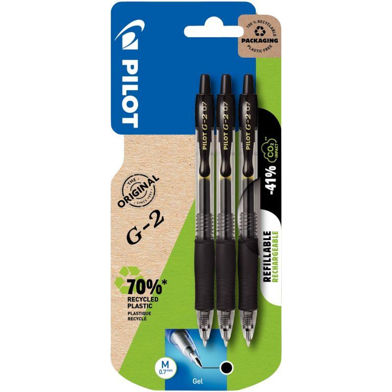 Image de  Blister de 3 stylos G2 noirs 