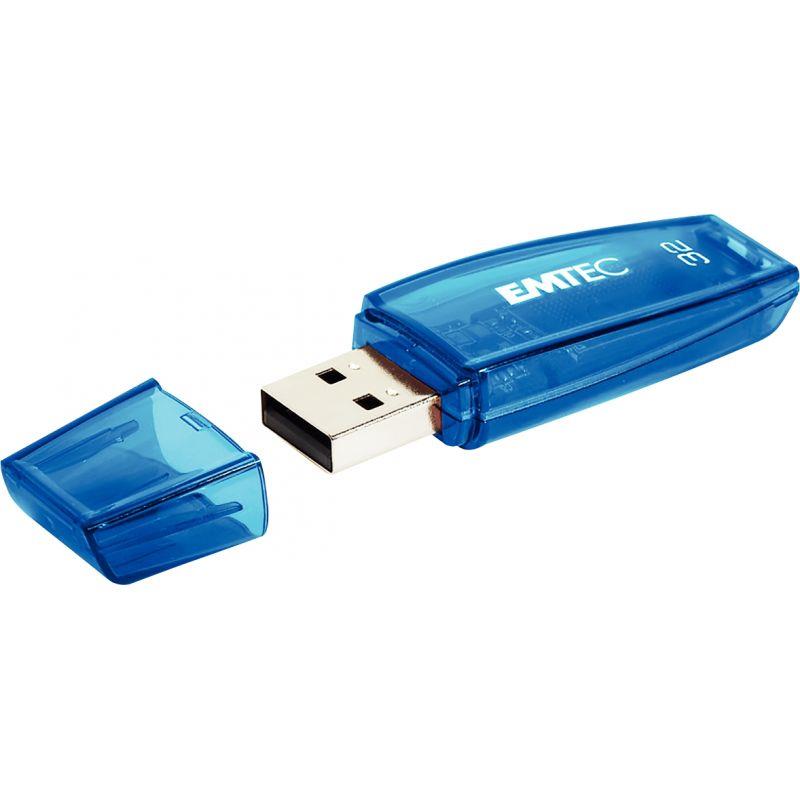 Image de  Clé USB 2.0 Emtec C410 32 Go bleue 