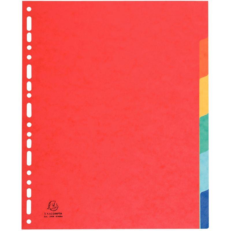 Image de  Jeu de 6 intercalaires en carte lustrée 400g, format A4+ 