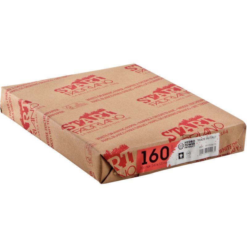 Image de  Paquet de 200 feuilles à dessin 160g 24x32cm blanc 