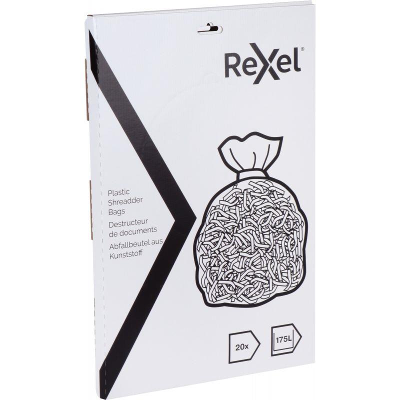 Image de  Paquet de 20 sacs plastique Rexel pour destructeur Momentum 600/750 