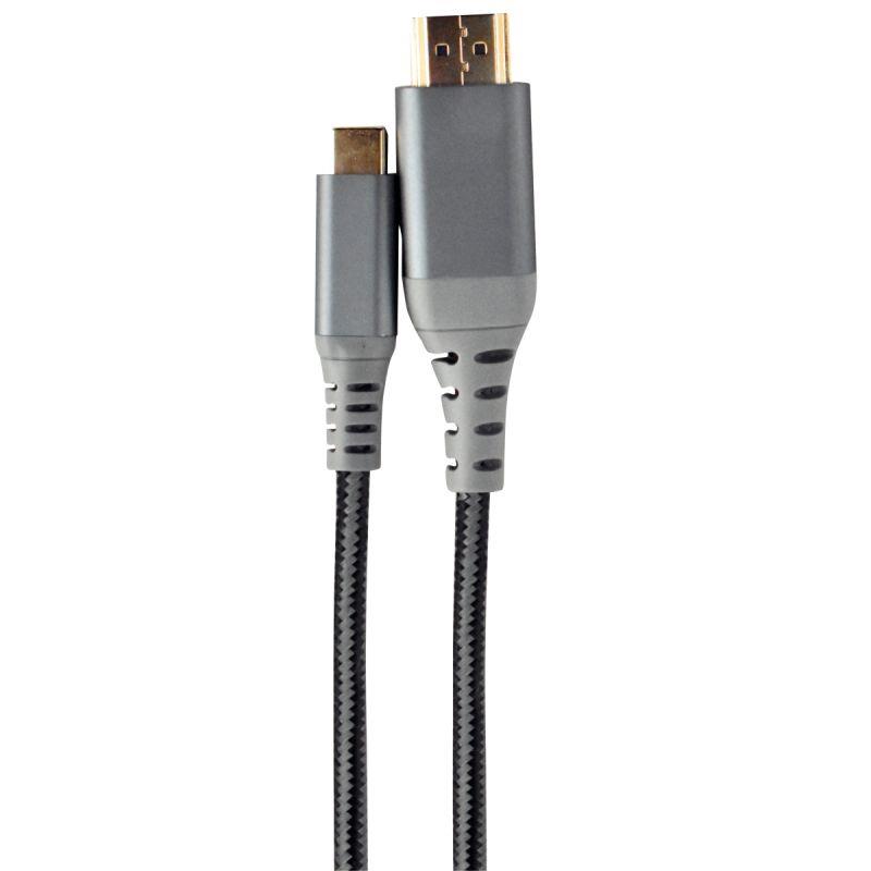 Image de  Cordon HDMI vers USB-C 1,8m gris 