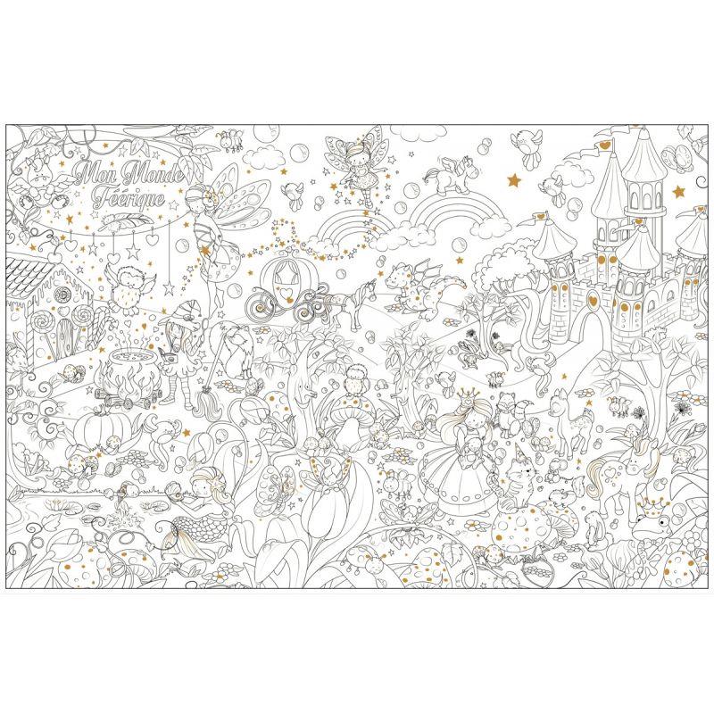 Image de  Coloriage géant les fées 