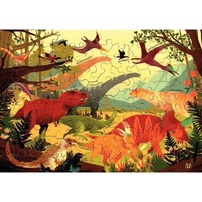 Image de  Puzzle en bois d''environ 100 pièces, Jurassique 