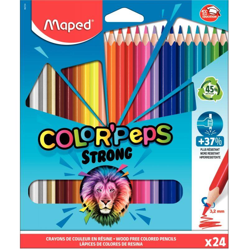 Image de  Pochette de 24 crayons de couleur Colorpeps 